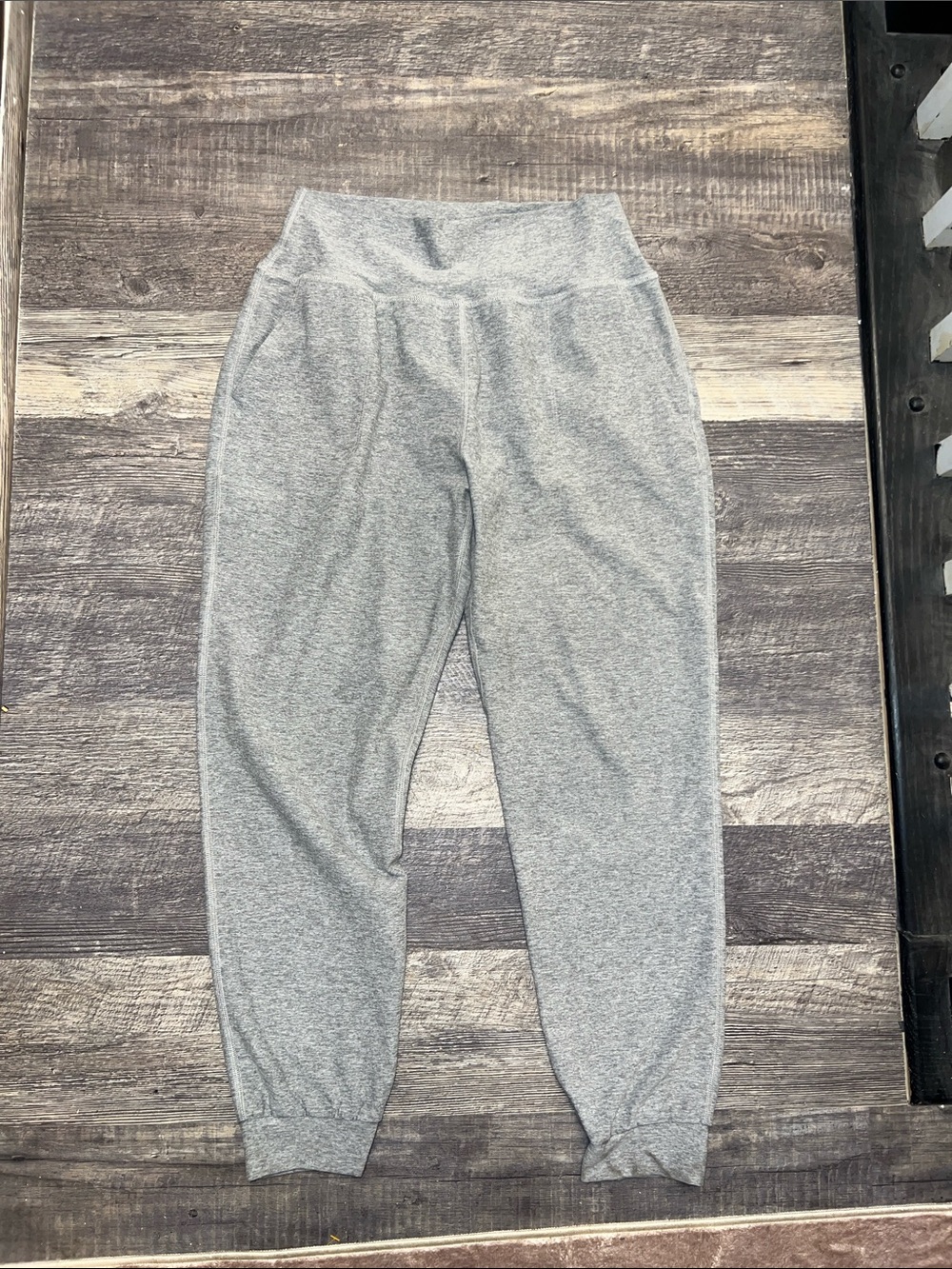Girls' Gray Knit Jogger Pants - Comfortable Everyday Bottoms